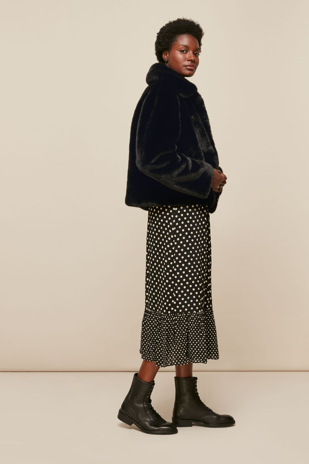 Short Faux Fur Coat