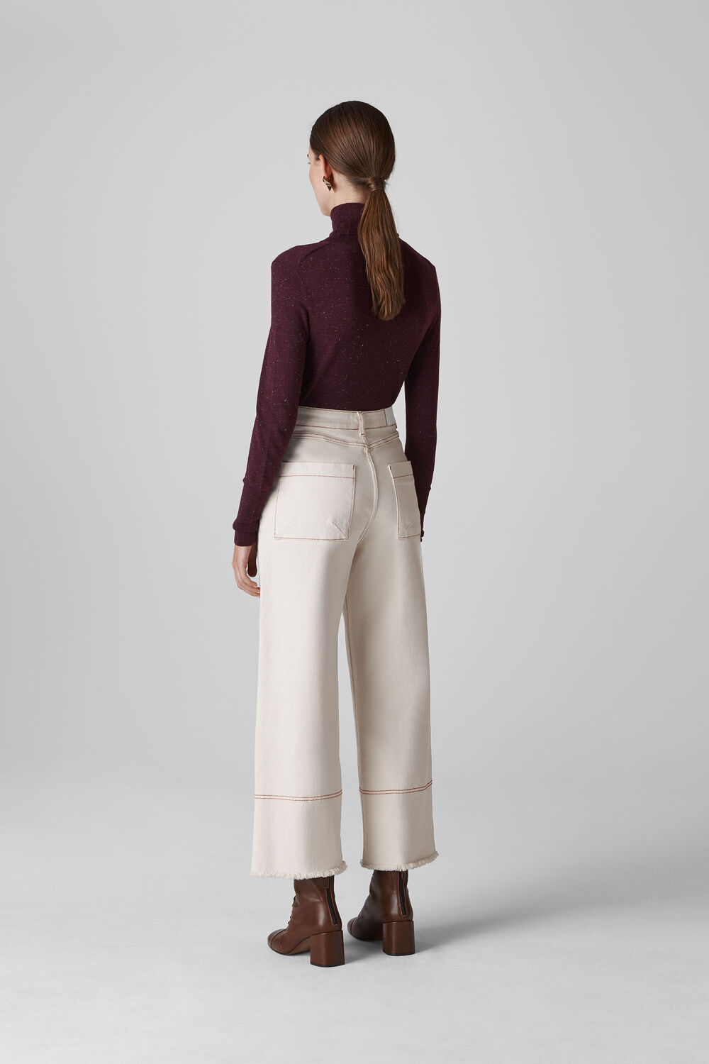 Annie Sparkle Polo Neck Knit