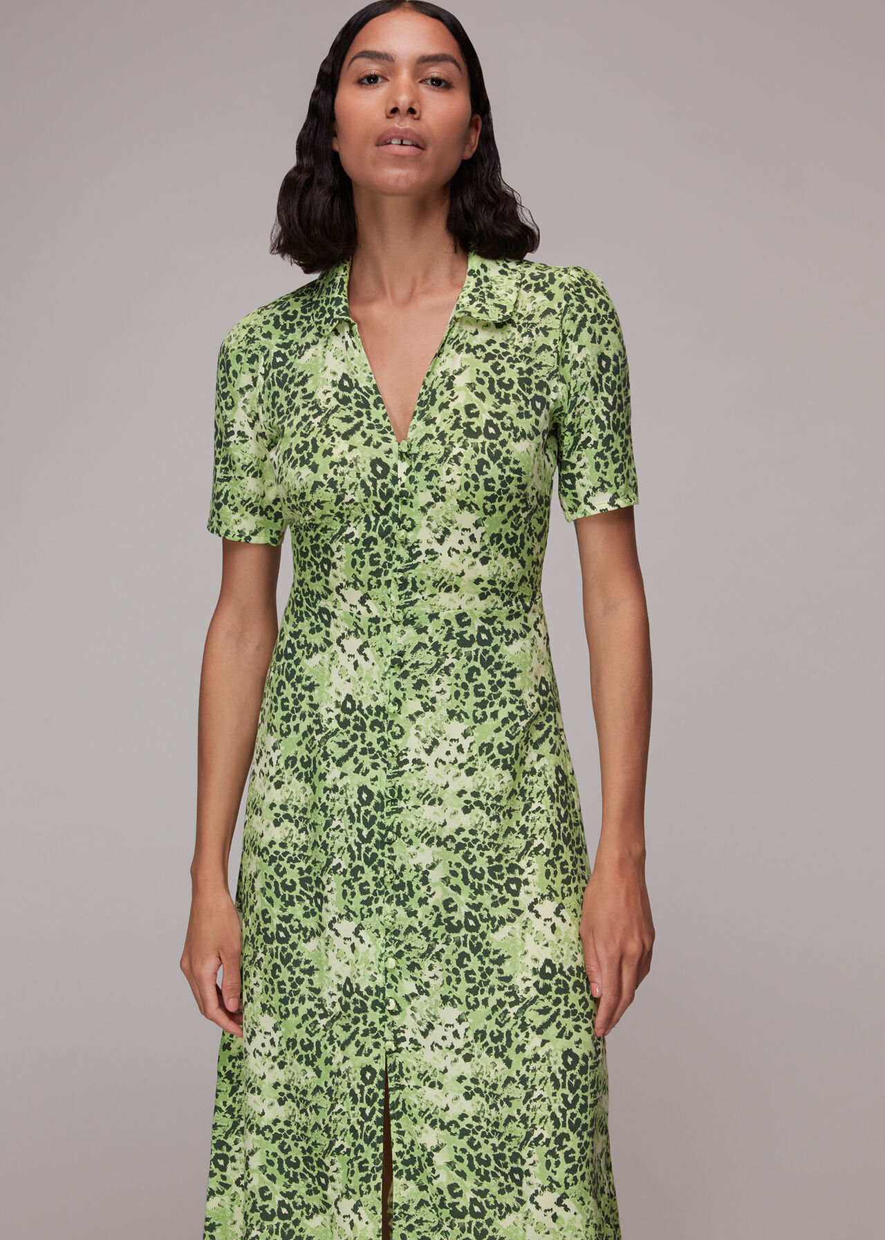Rowan Hyena Spot Midi Dress