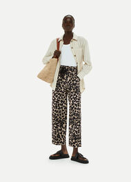 Leopard Spot Poplin Trouser