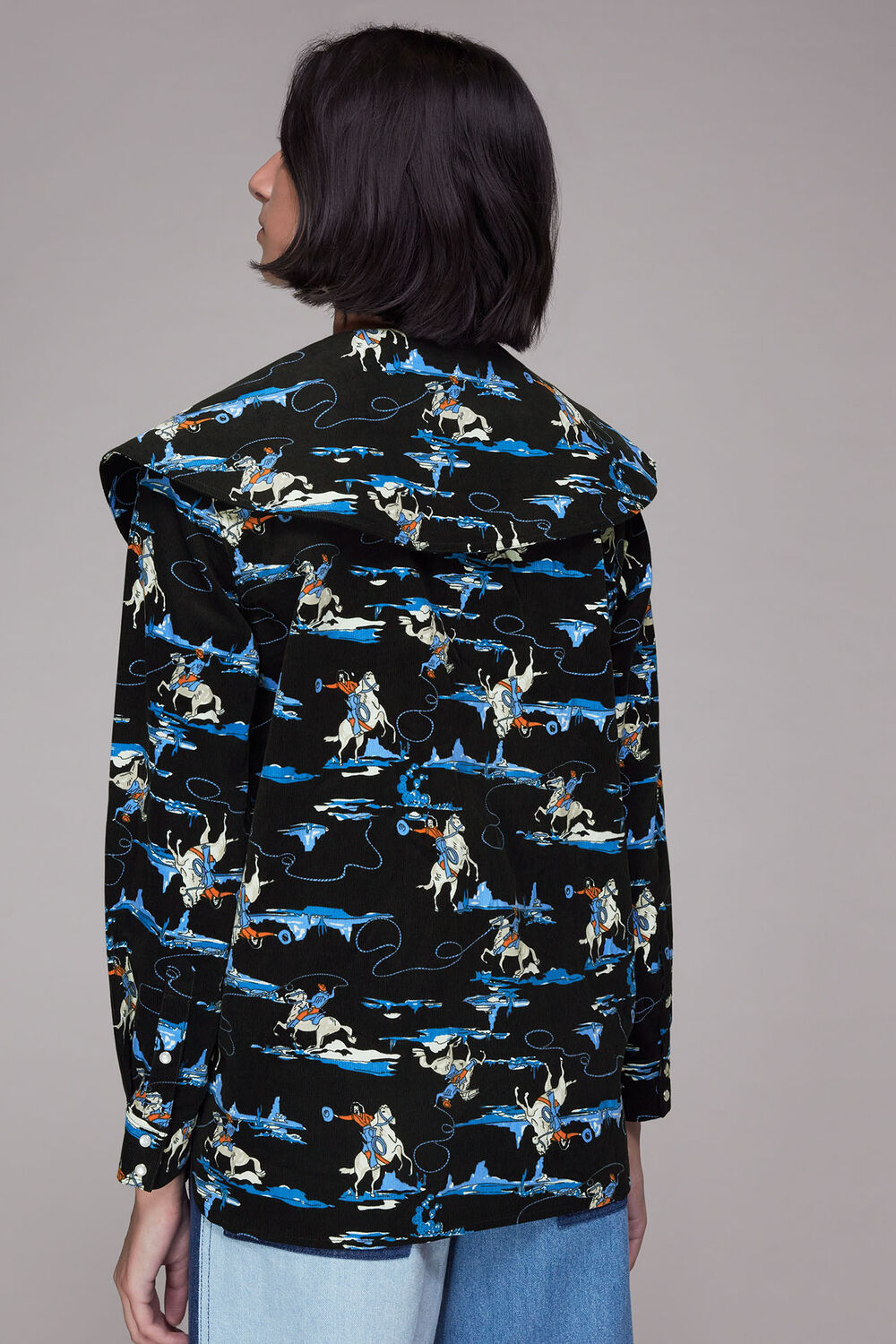 Cowboy Print Cord Shirt