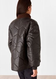 Cleo Leather Quilted Jacket