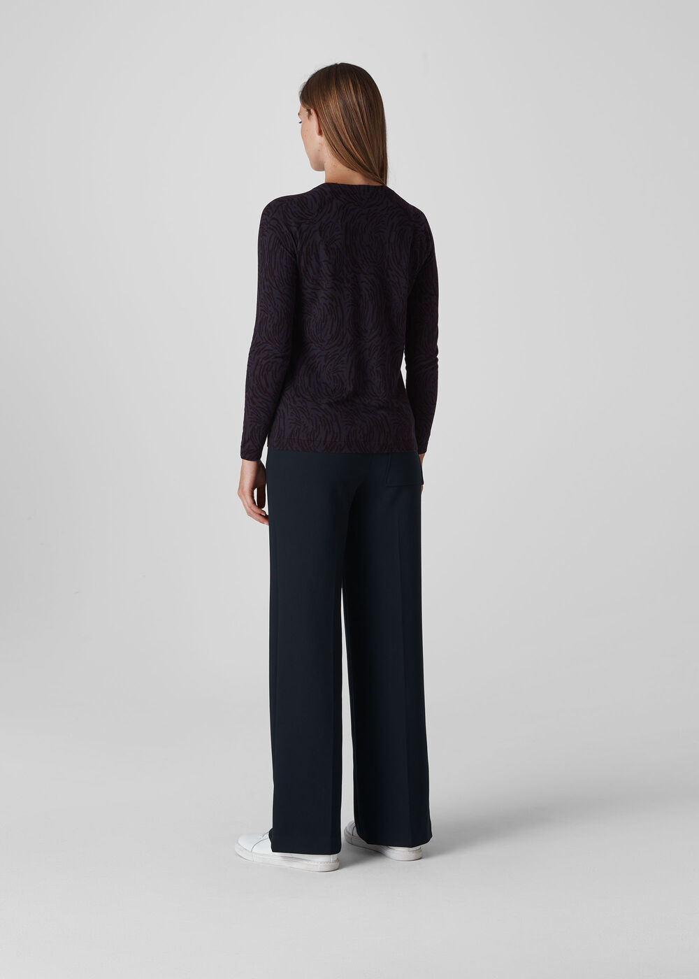 Animal Printed Knit Navy/Multi
