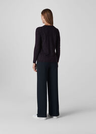 Animal Printed Knit Navy/Multi