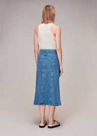 Denim Midi Skirt