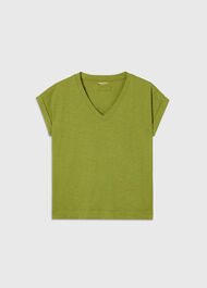 Willa V-Neck Cap Sleeve Tee