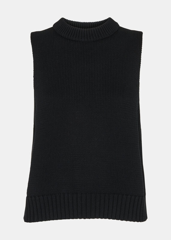 Black Indie Sweater Vest