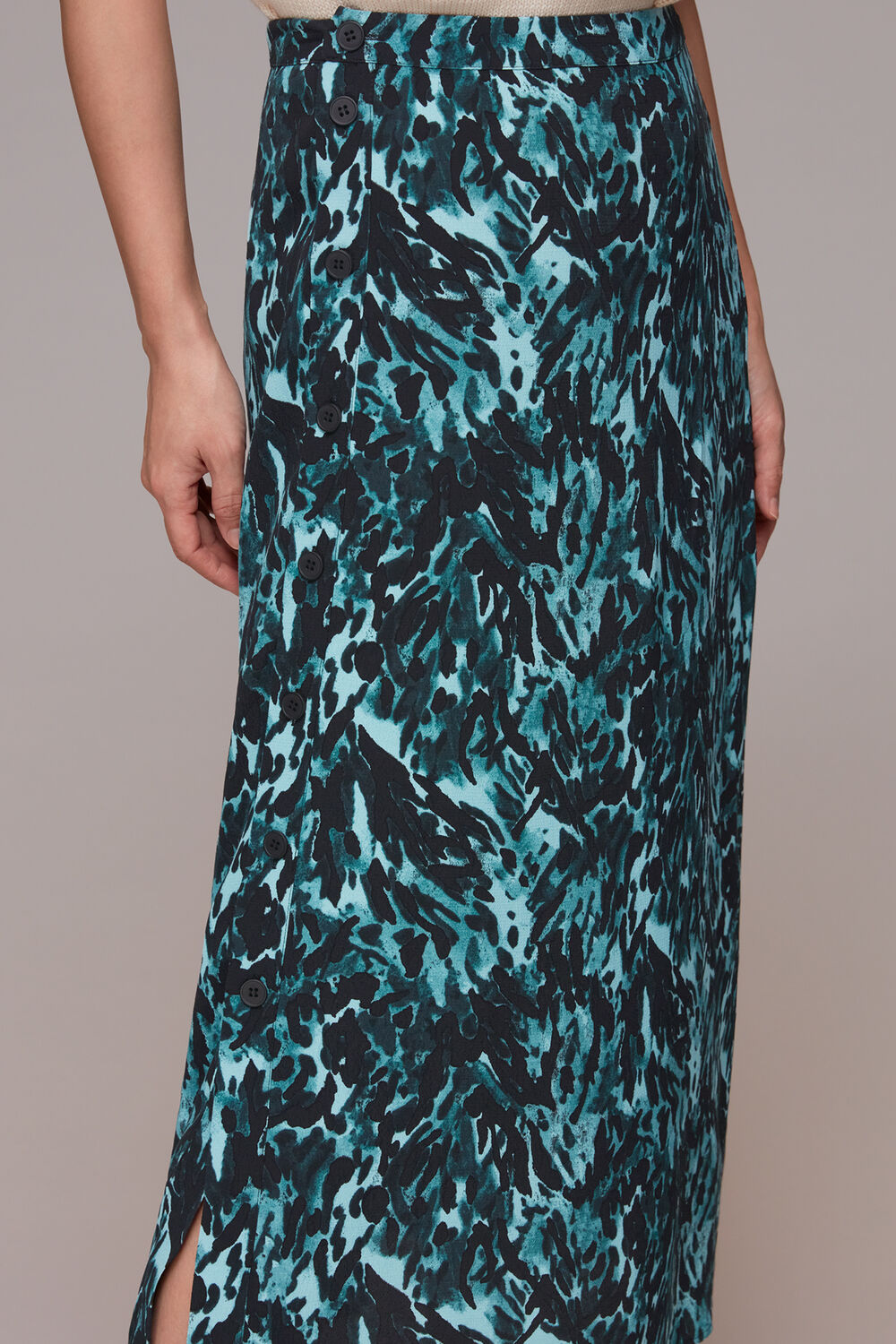 Multicolour Bambi Animal Button Skirt