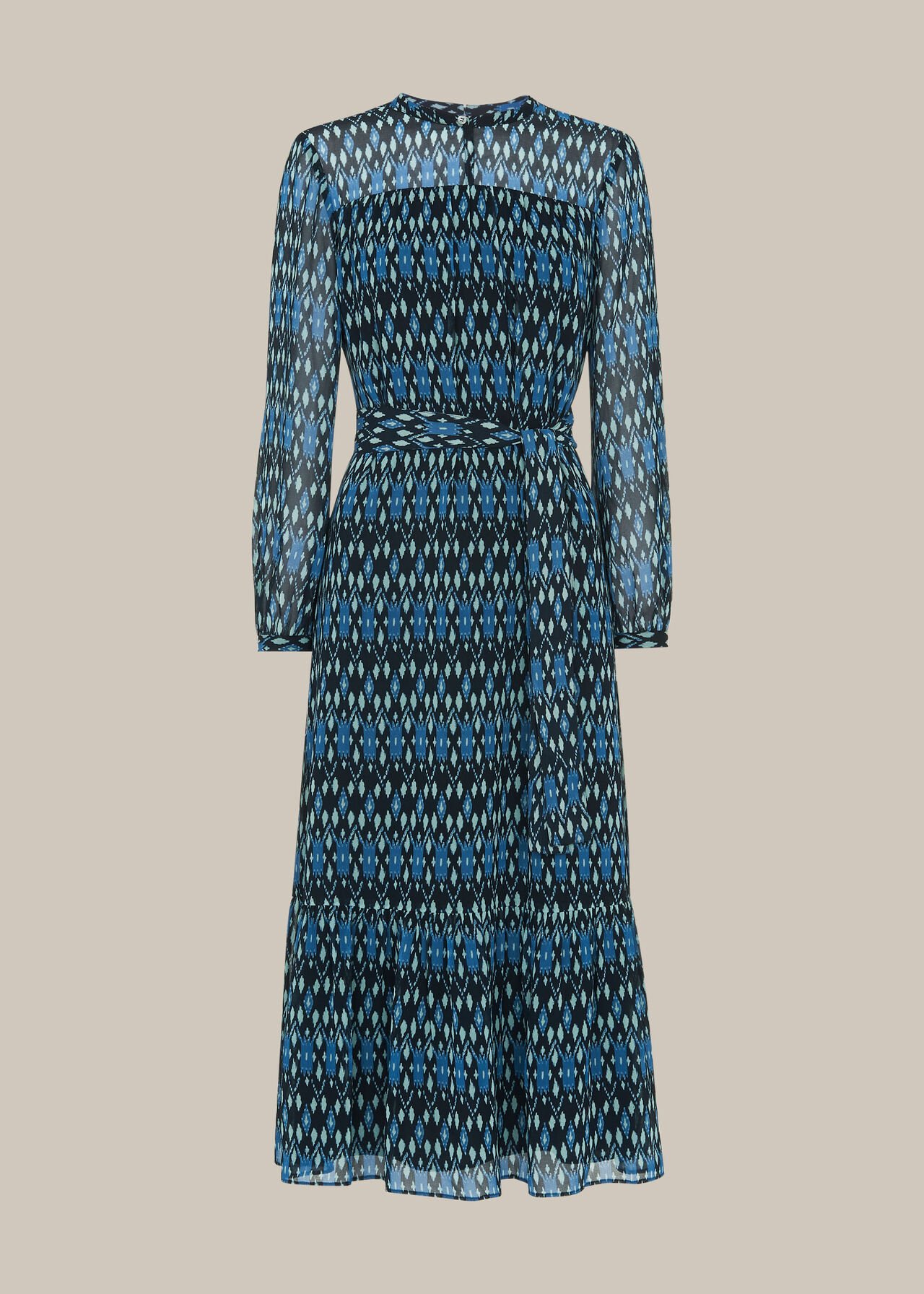 Ikat Diamond Trapeze Dress