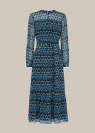 Ikat Diamond Trapeze Dress