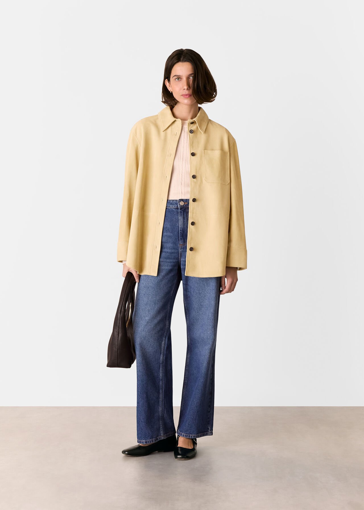 Sam Suede Leather Overshirt