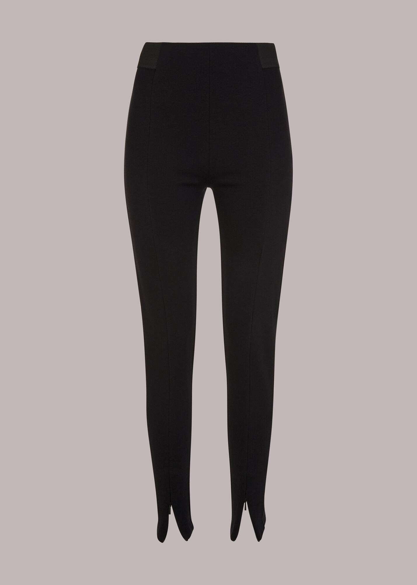 Black Ponte High Rise Legging | WHISTLES | Whistles