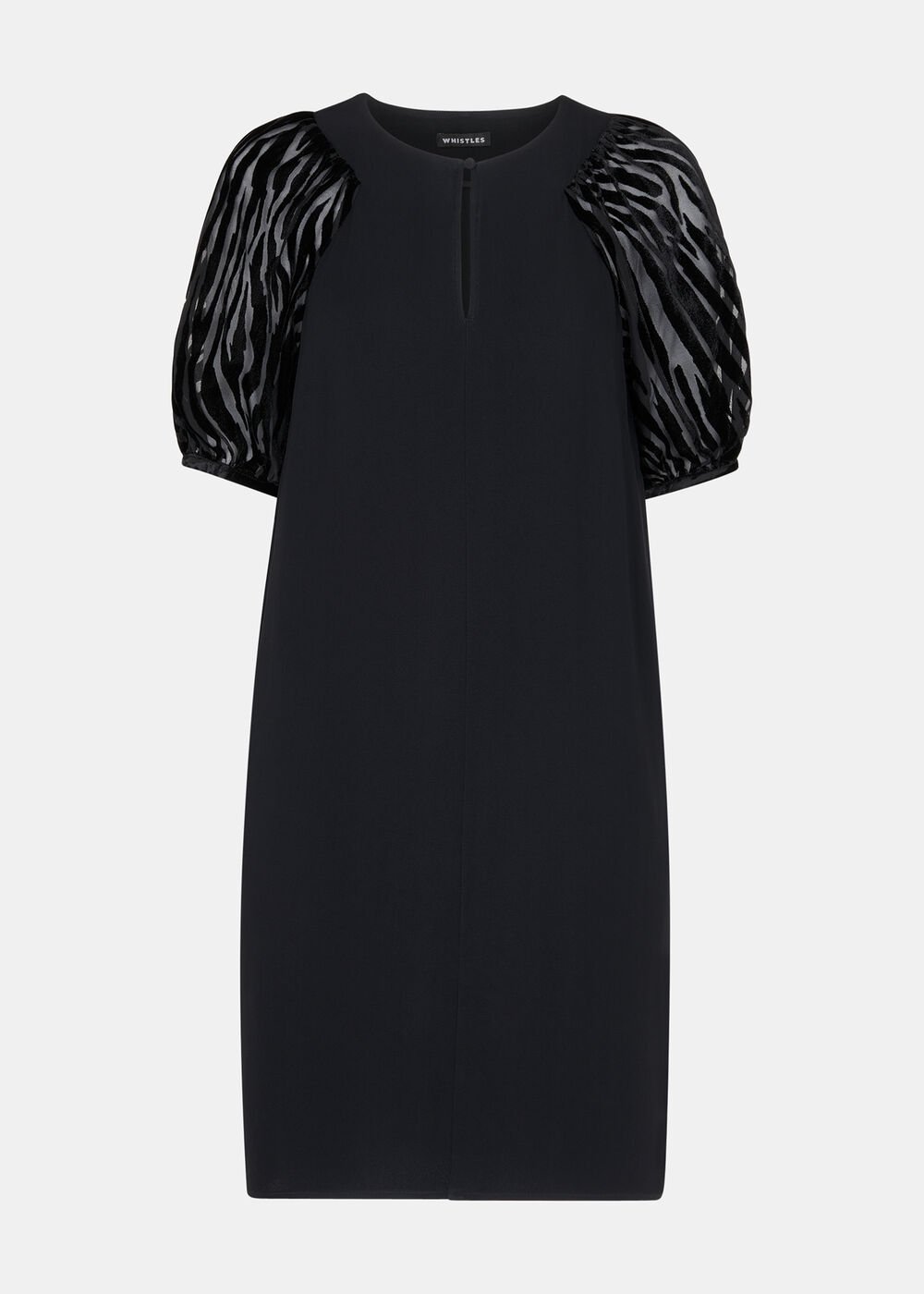 Lucy Zebra Velvet Sleeve Dress