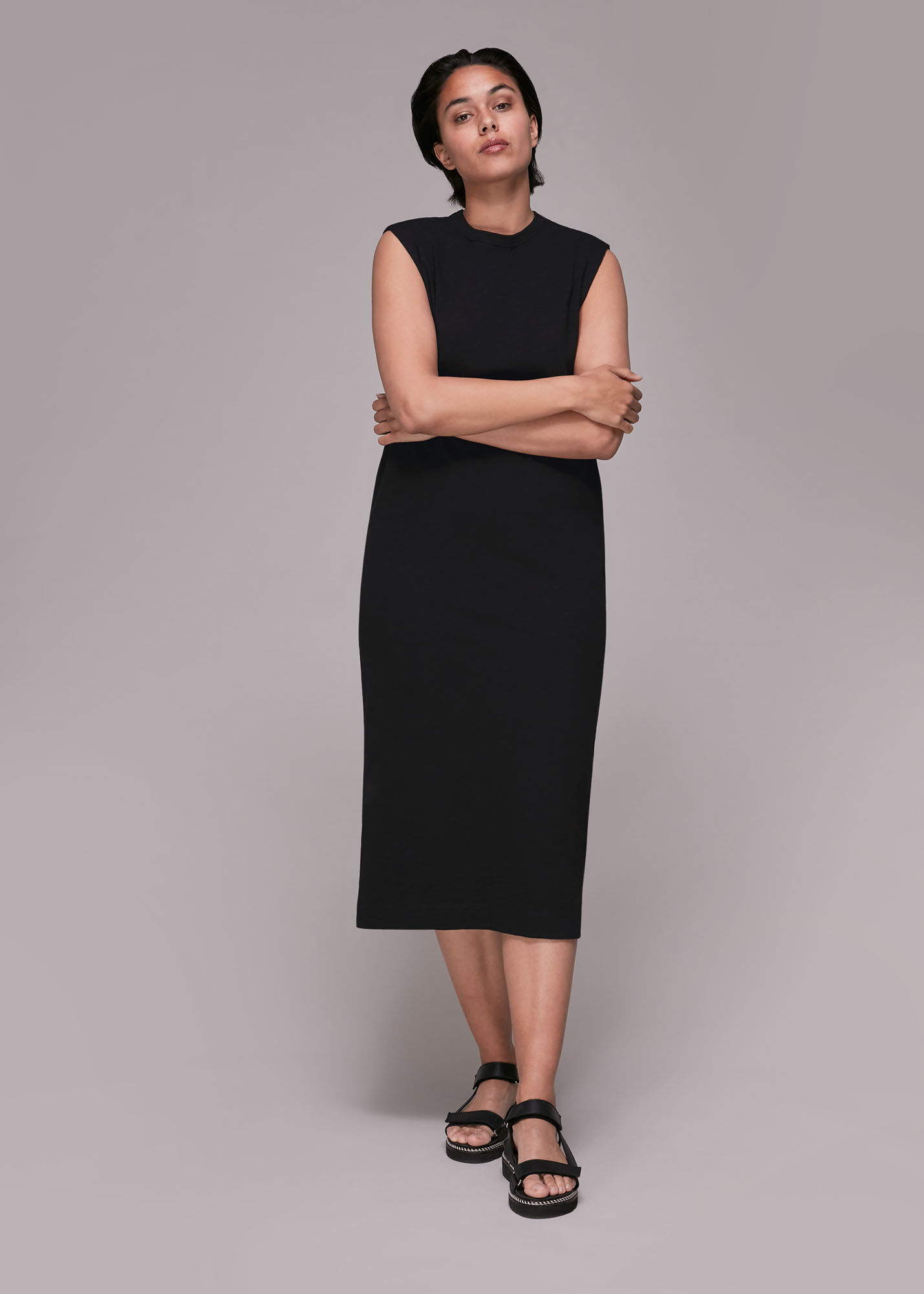 Minimalist midi best sale dress