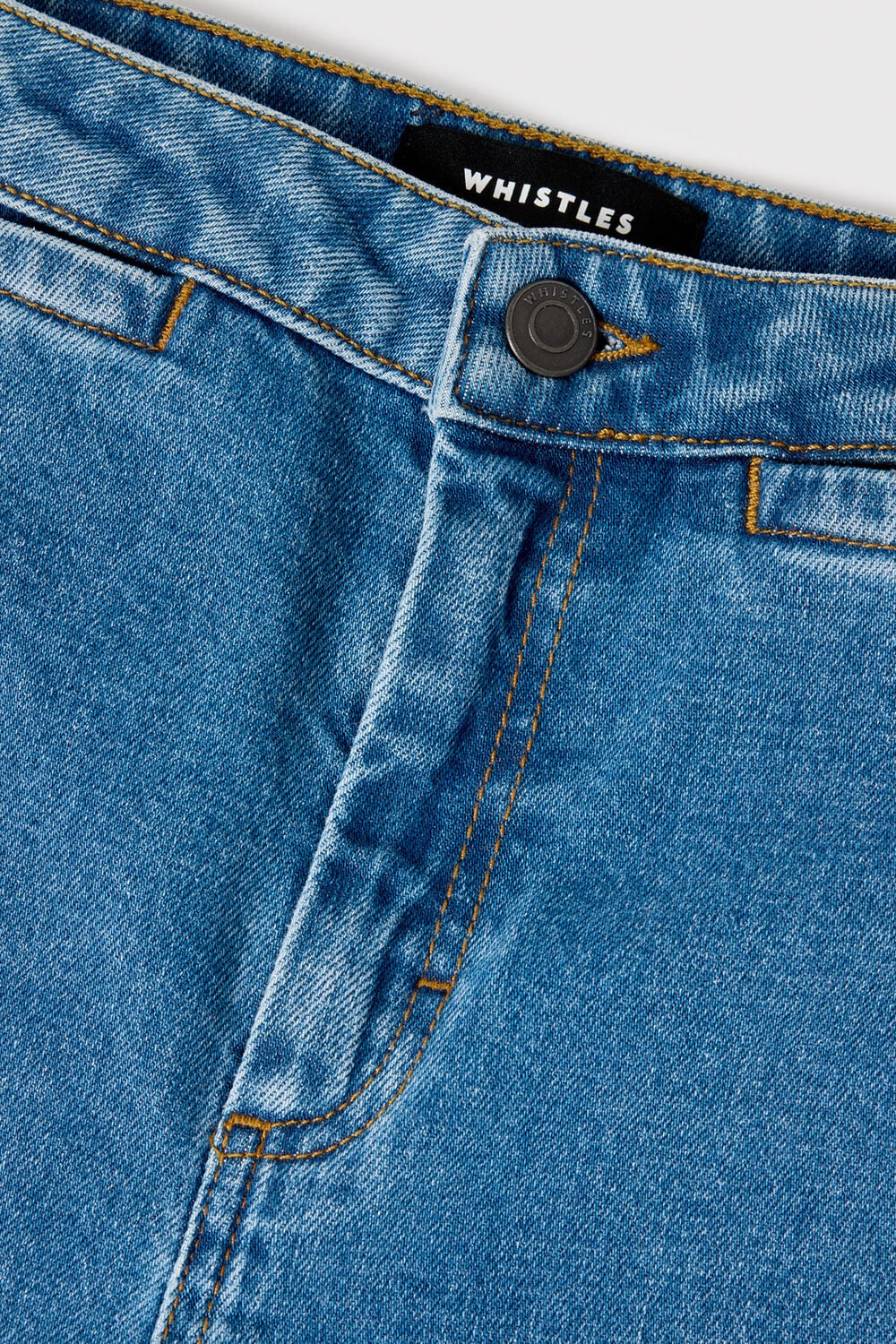 Denim Stretch Straight Ankle Jean