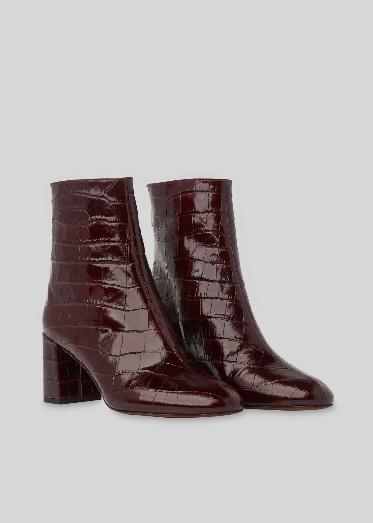 Bartley Back Zip Boot Burgundy