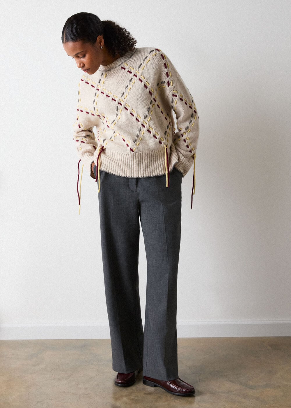 High Rise Straight Trouser