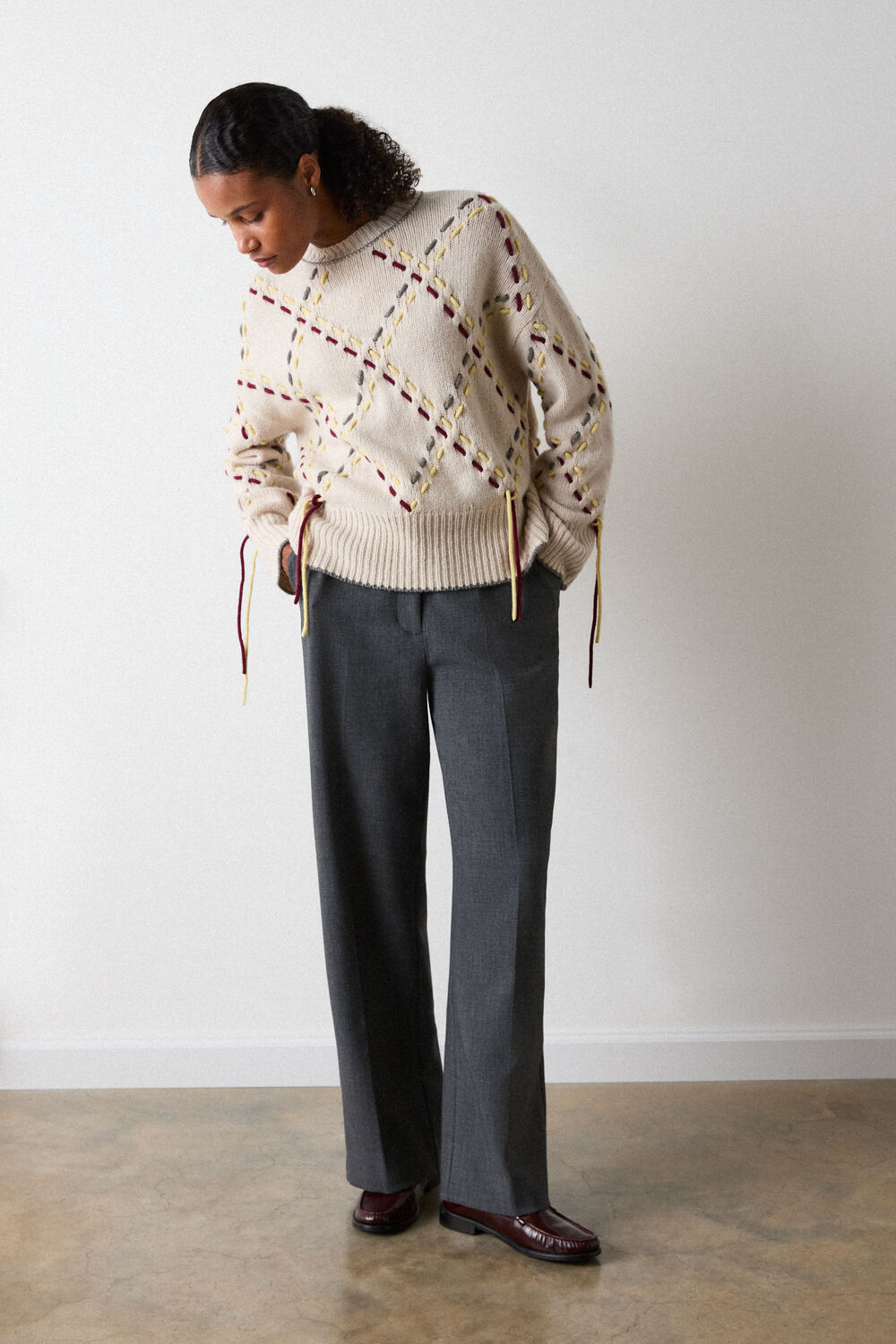 High Rise Straight Trouser