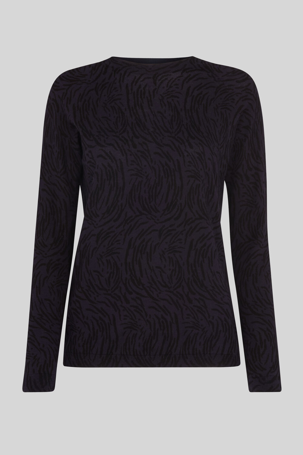 Animal Printed Knit Navy/Multi