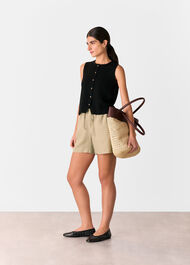 Linen Elasticated Short