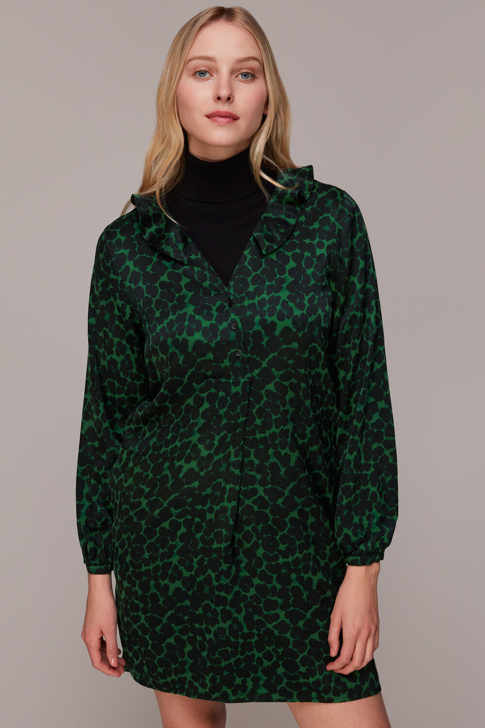 Smudge Animal Frill Dress
