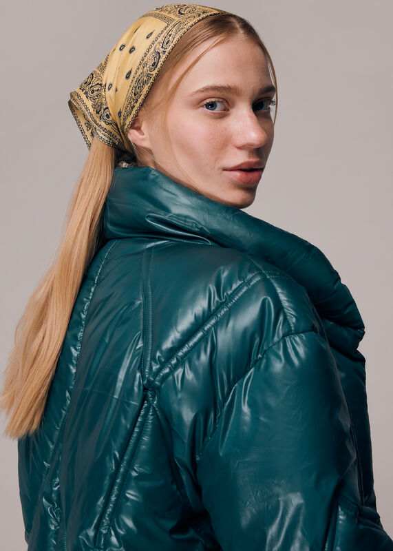 Bandana Print Silk Scarf
