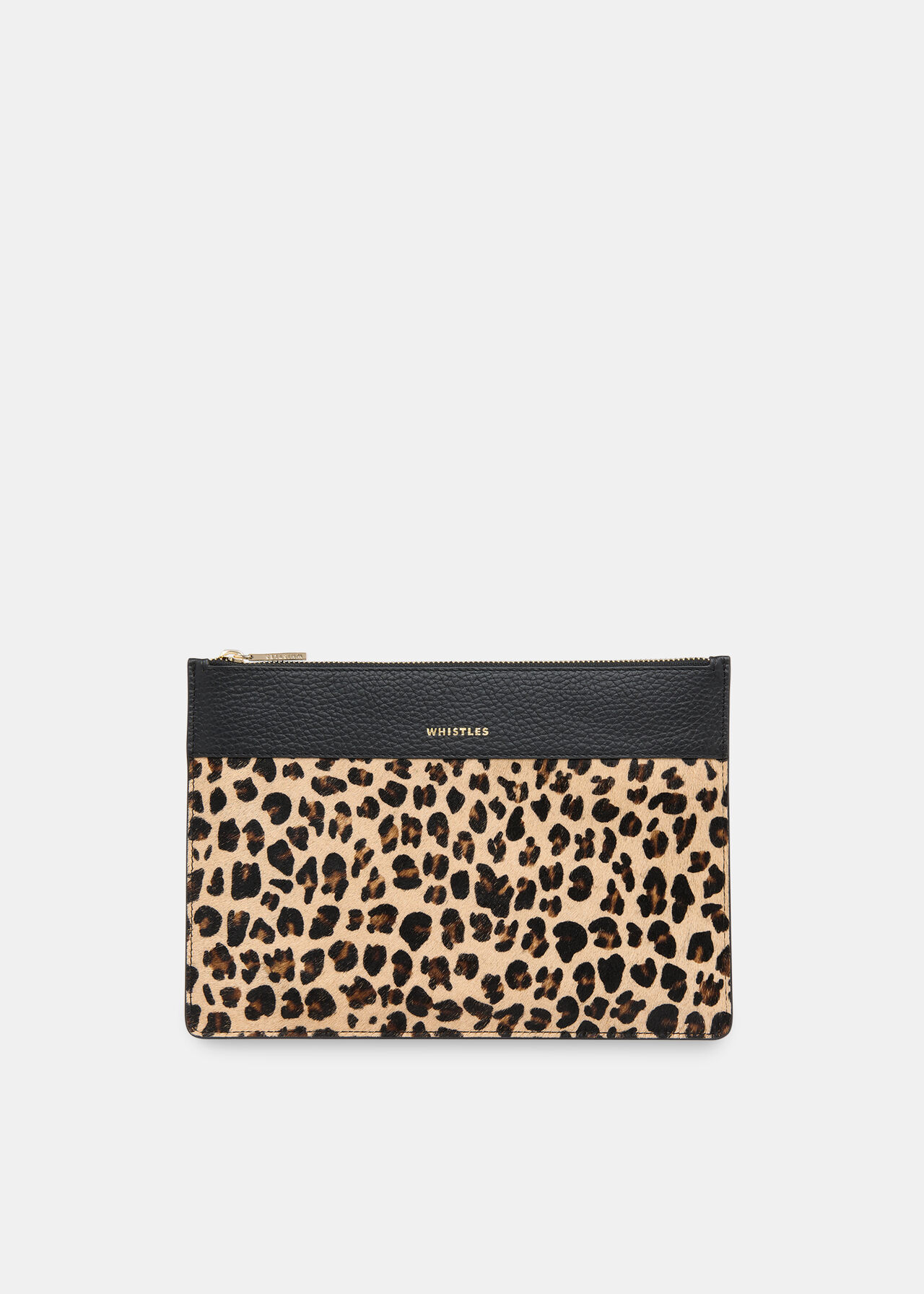 Leopard Panel Clutch