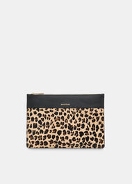 Leopard Panel Clutch