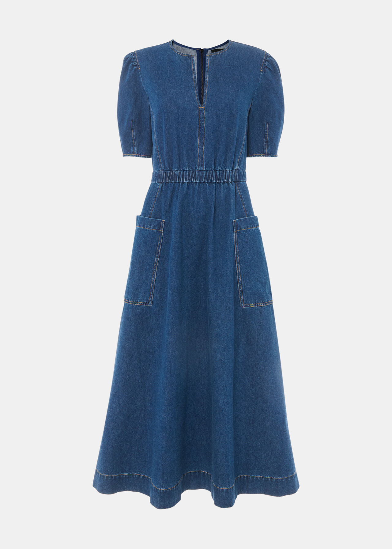 Midi Short Sleeve Dress