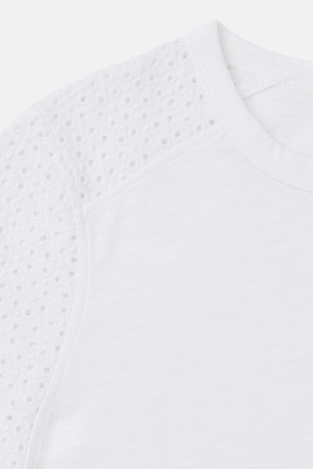 Broderie Sleeve Detail Tee