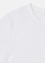 Broderie Sleeve Detail Tee