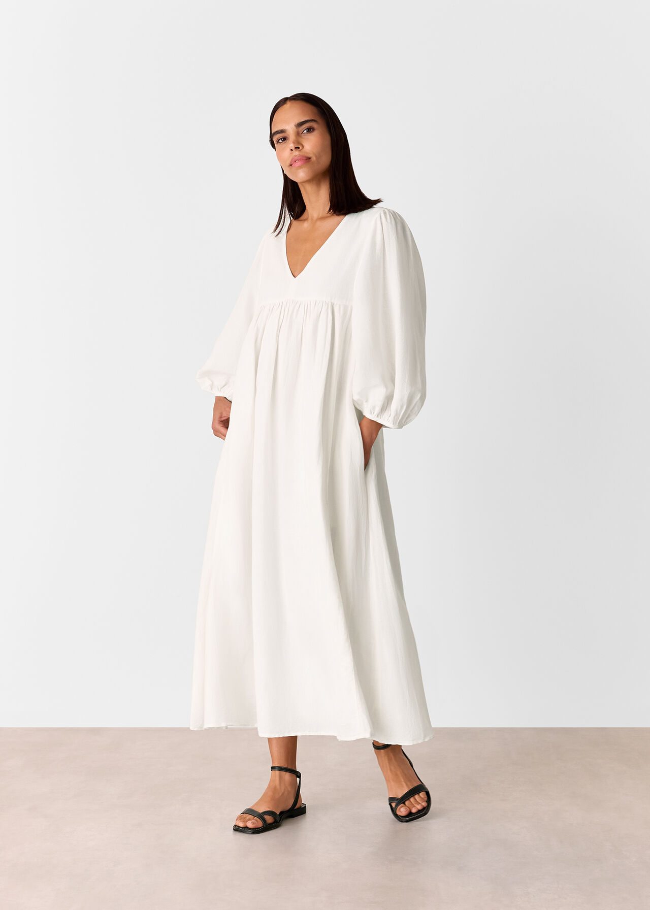 Gloria Linen Blend Dress
