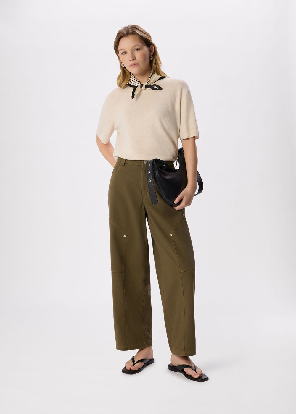 Barrel Mid Rise Trouser