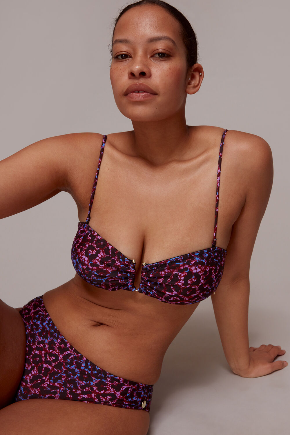 Animal Printed Bikini Top