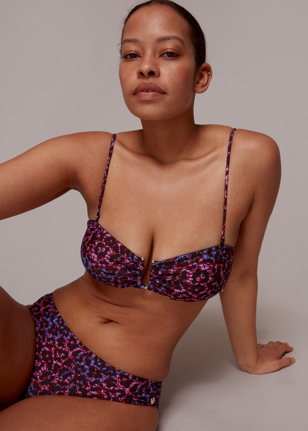Animal Printed Bikini Top