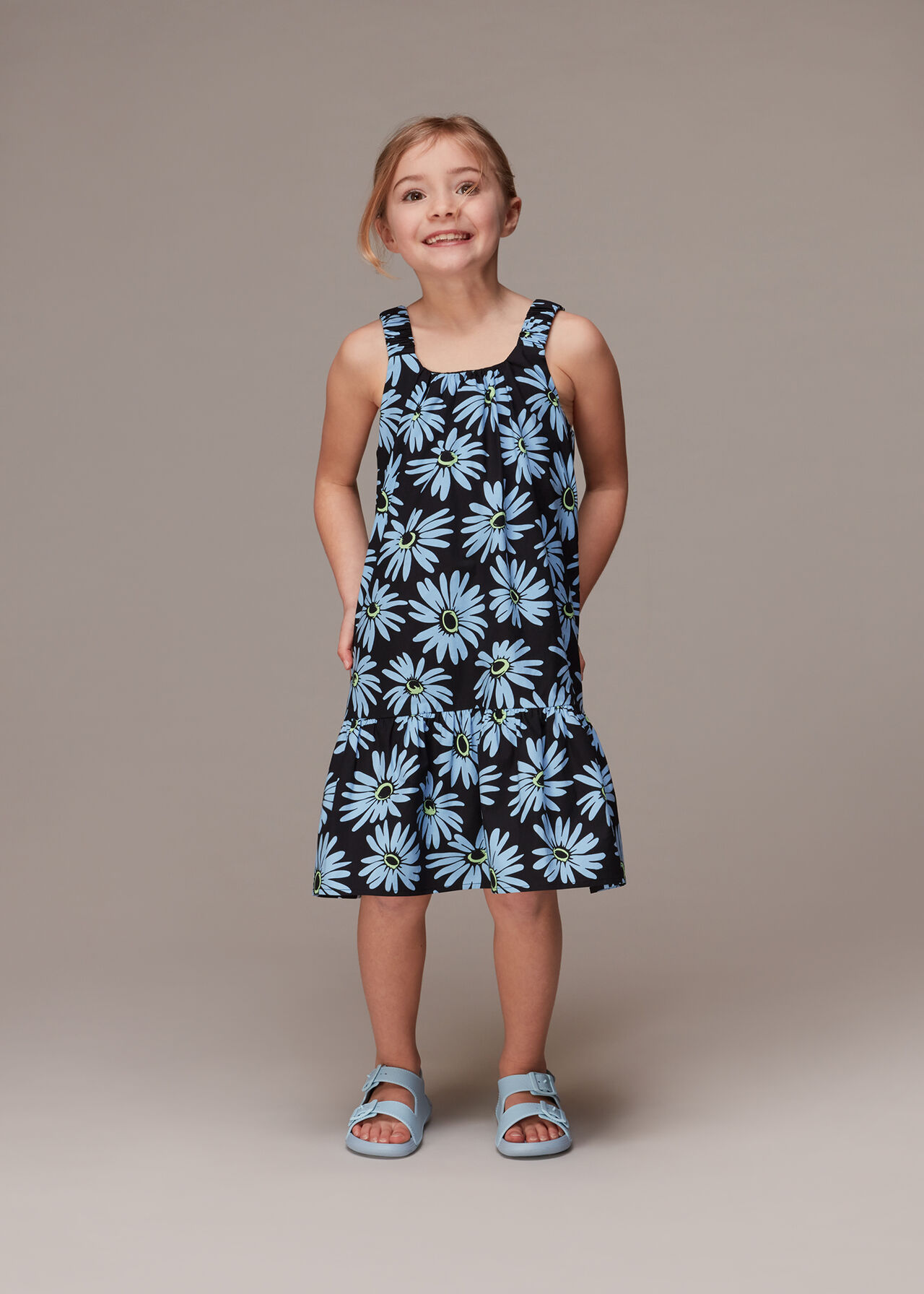 Blue/Multi Daisy Print Sundress | WHISTLES