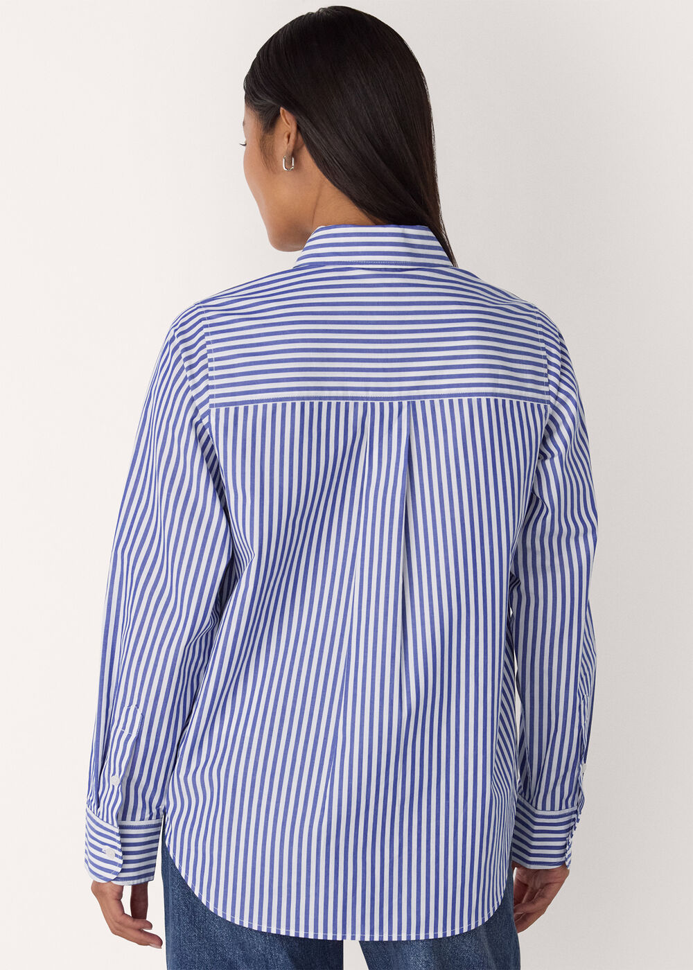 Petite Relaxed Fit Stripe Shirt