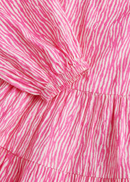 Romy Uneven Lines Tiered Dress