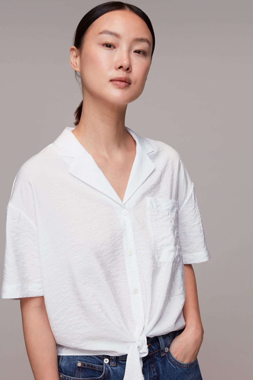 Nicola Tie Front Top