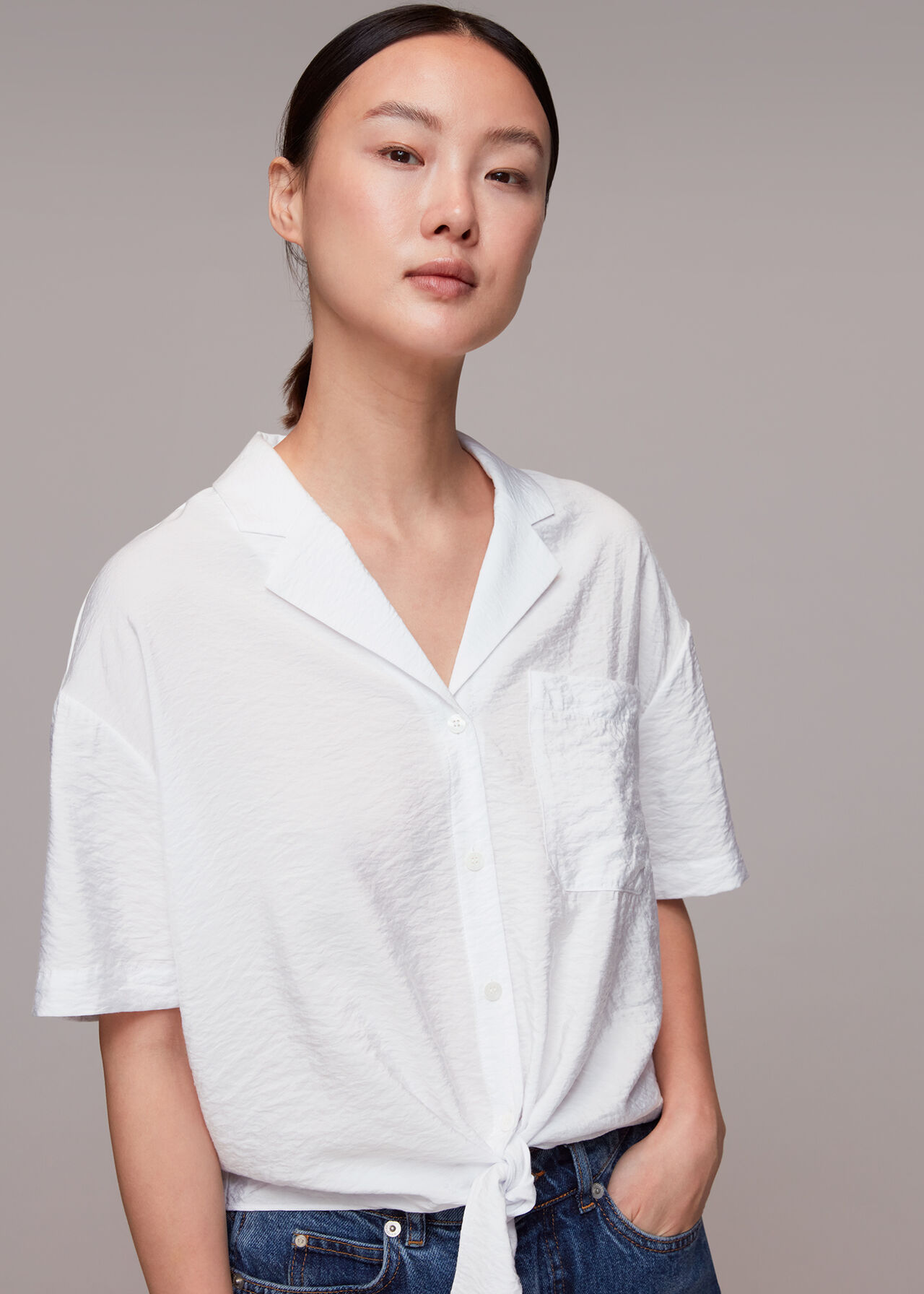 Nicola Tie Front Top