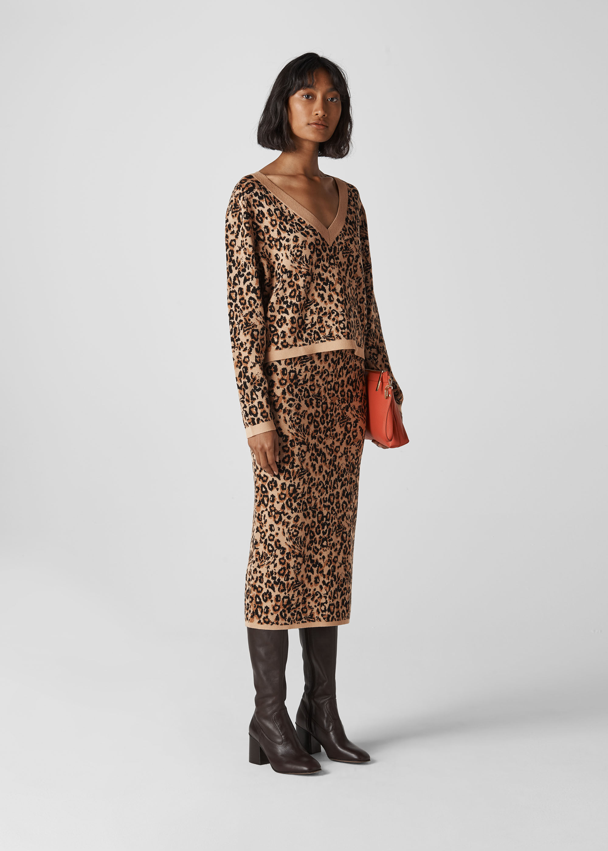 Multicolour Jungle Cat Jacquard Knit WHISTLES
