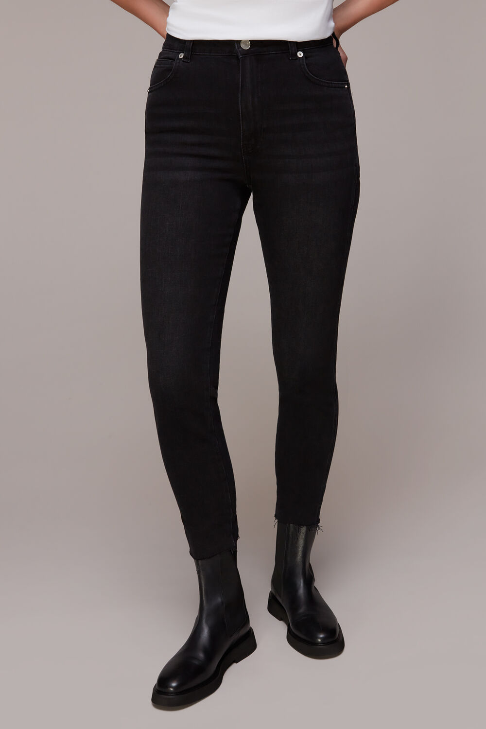 Stretch Slim Frayed Jean