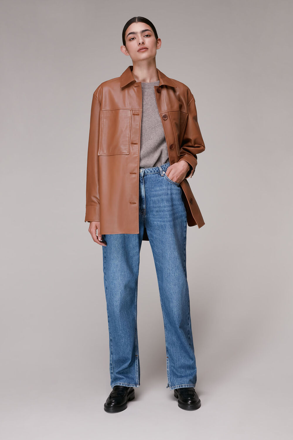 Cady Leather Pocket Overshirt