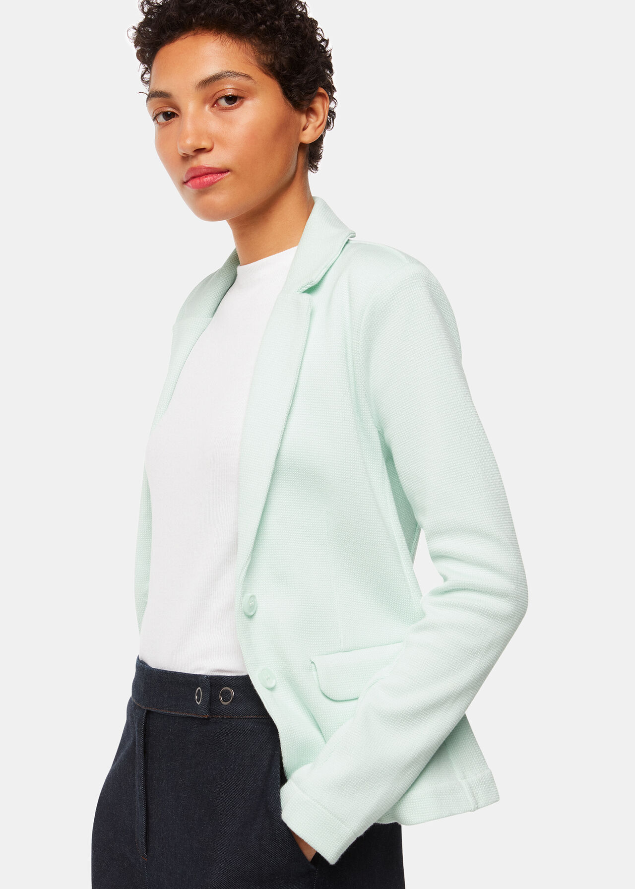 Slim Fit Jersey Jacket