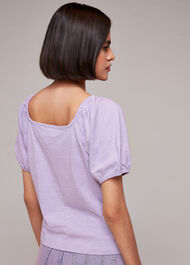 Square Neck Puff Sleeve Top
