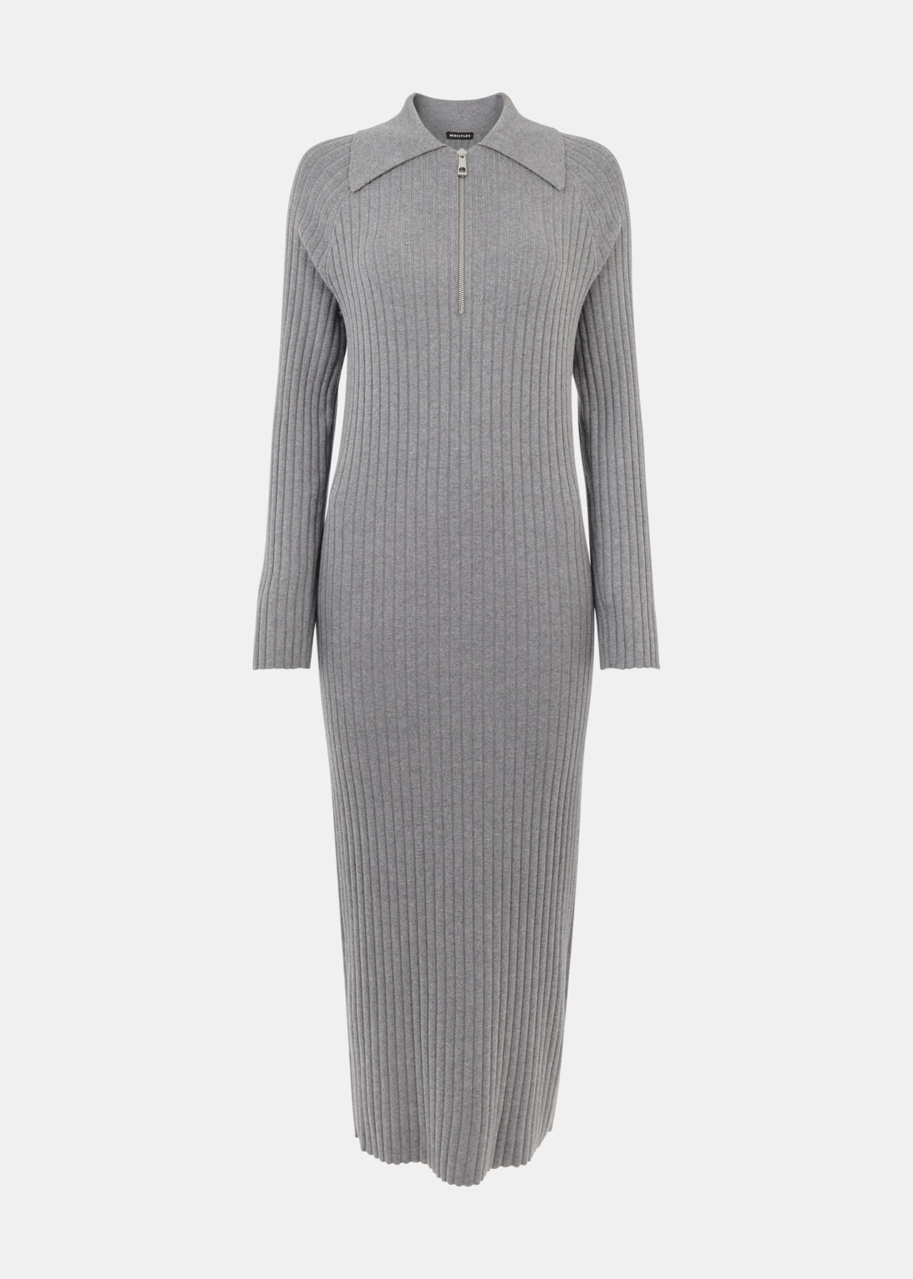 Bonnie Zip Ribbed Knit Dress