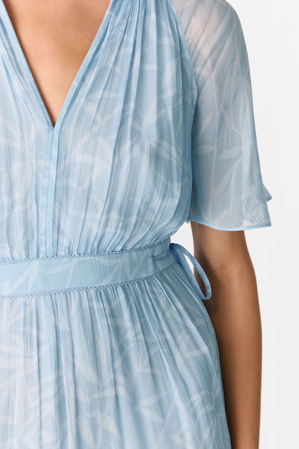 Bamboo Leaves Gathered Dress