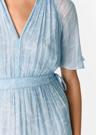 Bamboo Leaves Gathered Dress