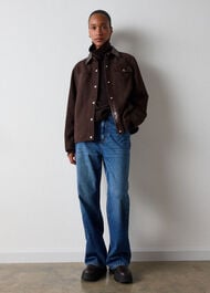 Cashmere Seam Roll Neck Knit
