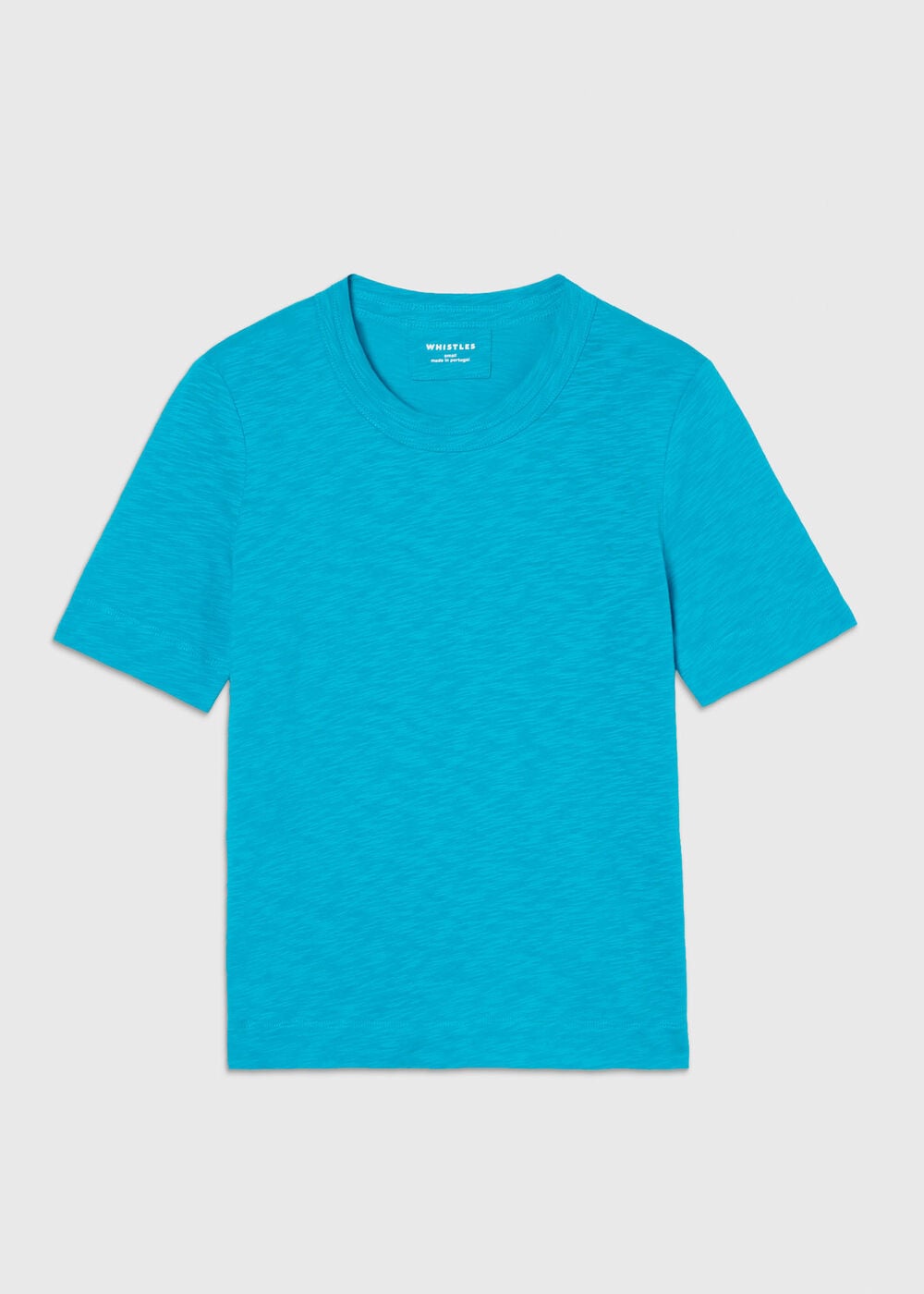 Turquoise Rosa Double Trim T-Shirt | WHISTLES | Whistles ROW